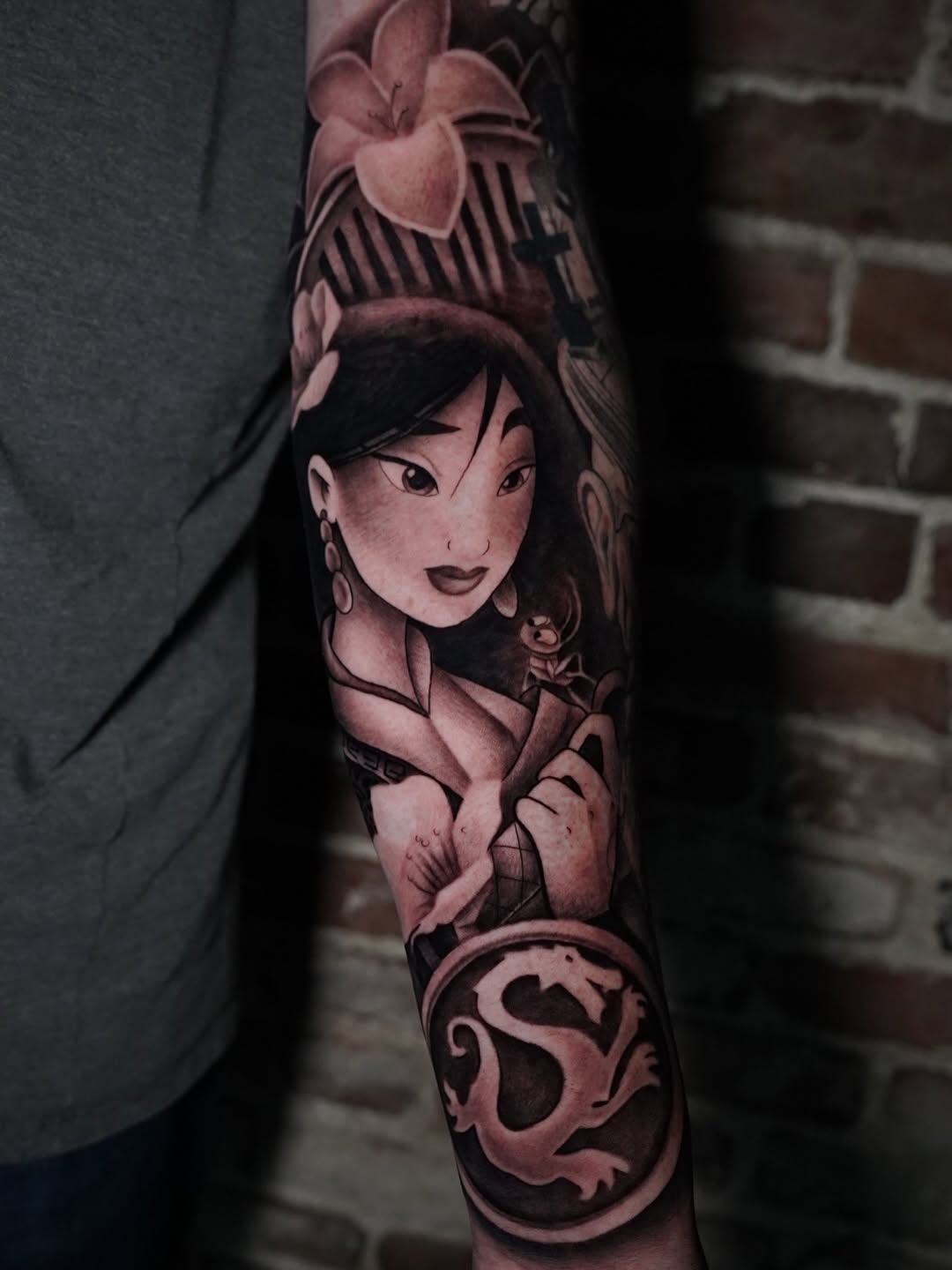 Disney Princess Mulan Tattoo by Charleigh Rae at Broadway Dept. Sacramento