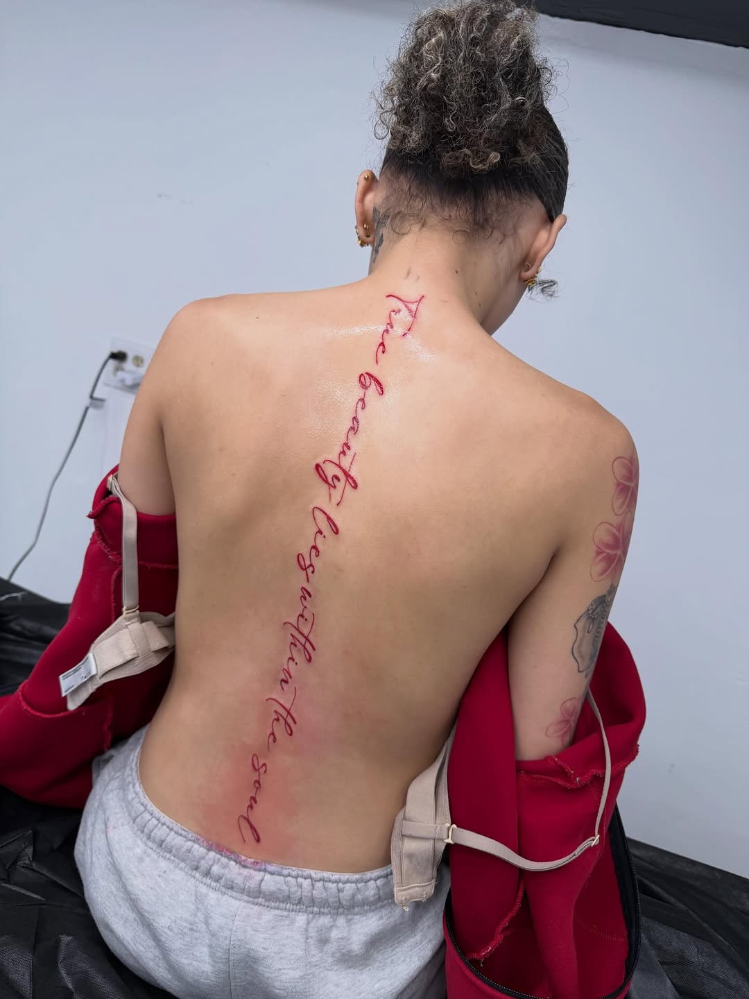 Script Tattoo by David Maciel at Broadway Dept Midtown Sacramento