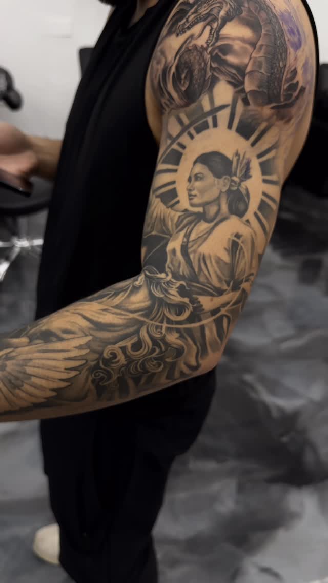 Mauricio Contreras Tattoo Progress Report at Broadway Dept. Midtown Sacramento