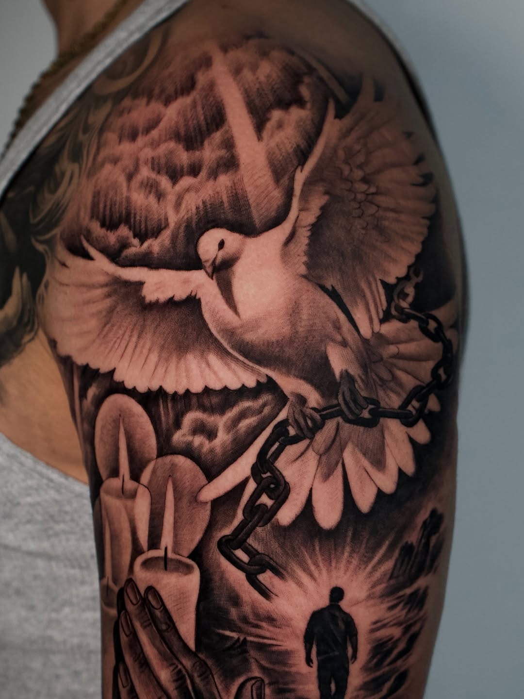 Custom tattoo by Adrian Idso at Broadway Dept Sacramento