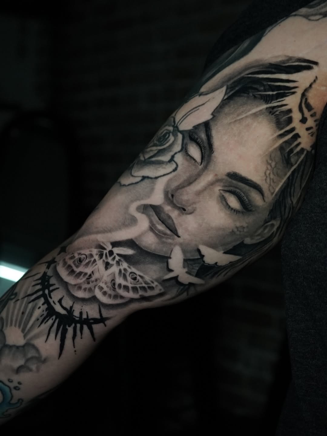 Gothic Siren Tattoo by Charleigh Rae at Broadway Dept. Midtown Sacramento