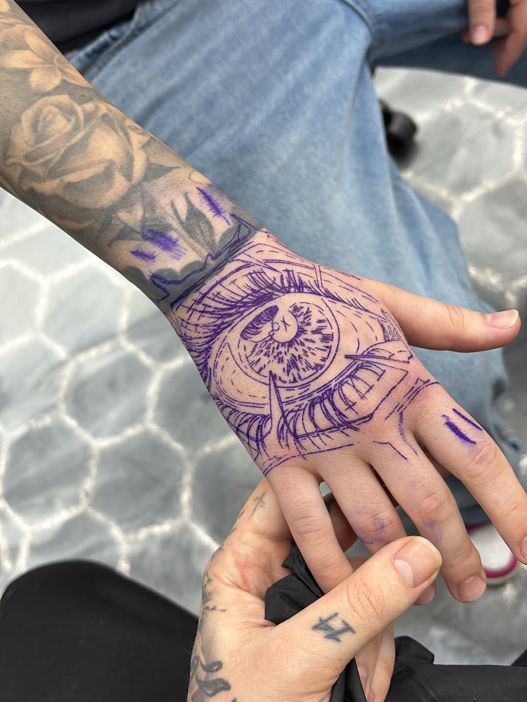 Ocean wave tattoo artwork by Jack Stralen Baby Stray Ink