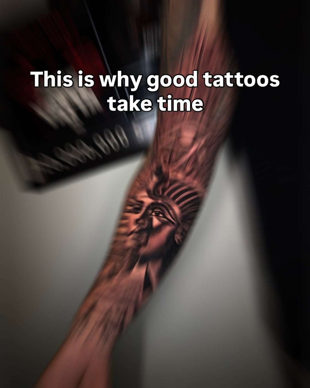 Black and Grey Egyptian Tattoo at Broadway Dept. Midtown Sacramento