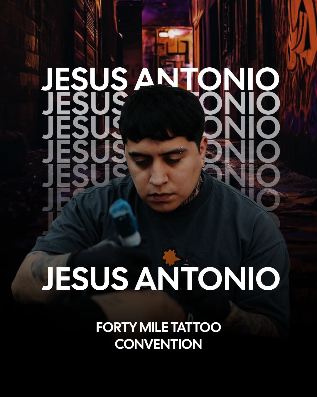 Jesus Bernal at Forty Mile Tattoo Convention 2026 - Broadway Dept Sacramento