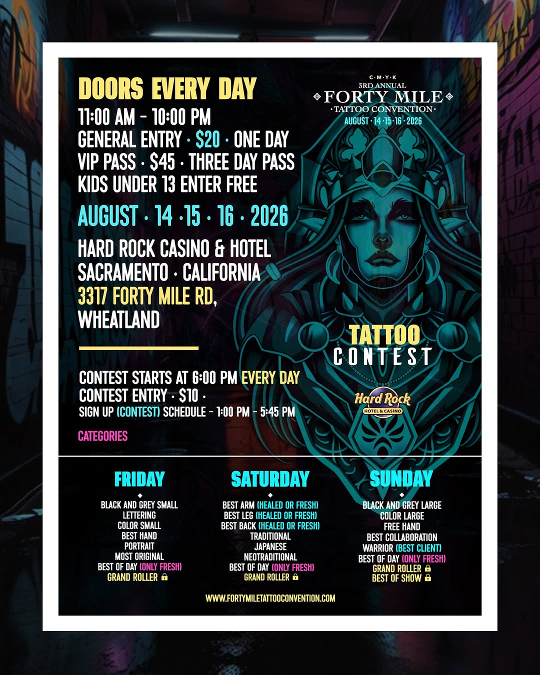 Charleigh Rae artist introduction for Forty Mile Tattoo Convention August 2026