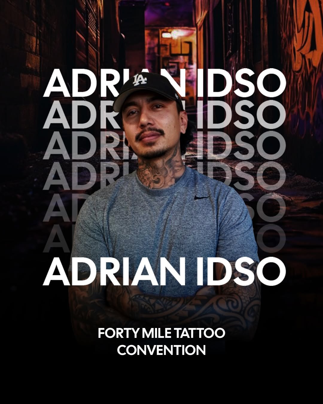 Adrian Idso at Forty Mile Tattoo Convention 2026 - Broadway Dept Sacramento