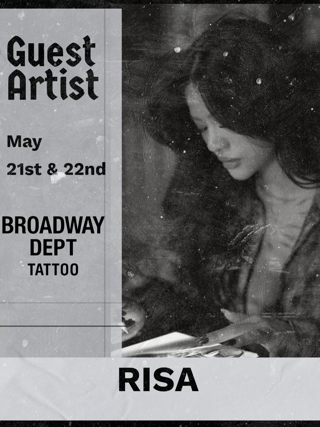 Guest Artist Risa at Broadway Dept Midtown Sacramento May 21-22