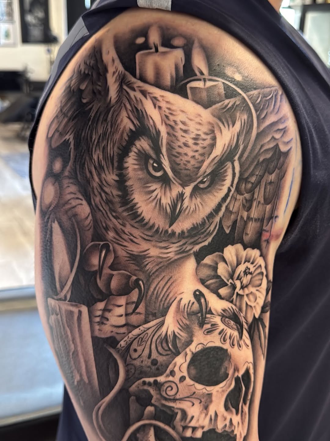 Custom tattoo by Crystal Mercedes at Broadway Dept. Sacramento