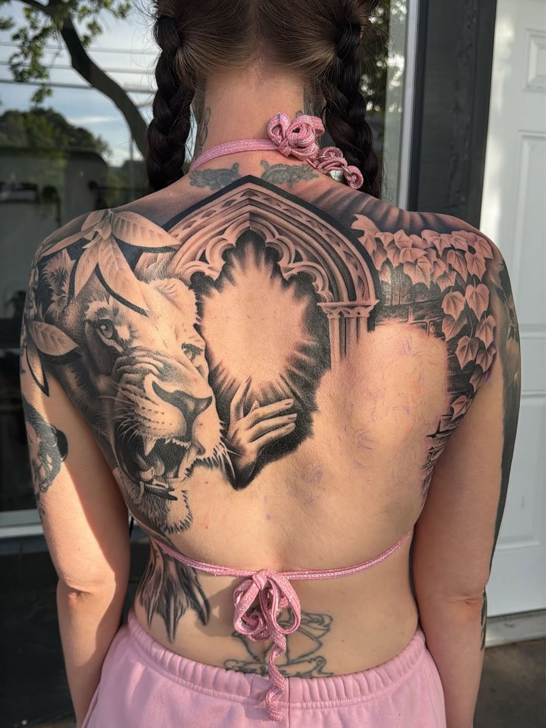 Custom tattoo work by Crystal Mercedes at Broadway Dept. Sacramento.