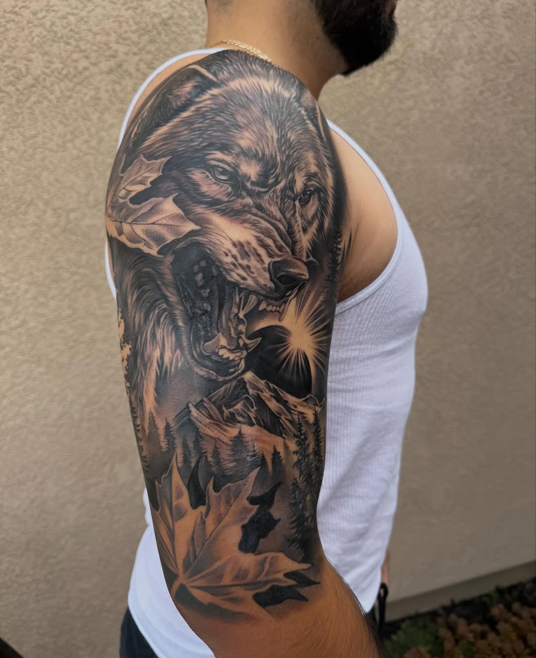 2-Day Wolf Tattoo Project at Broadway Dept. Midtown Sacramento