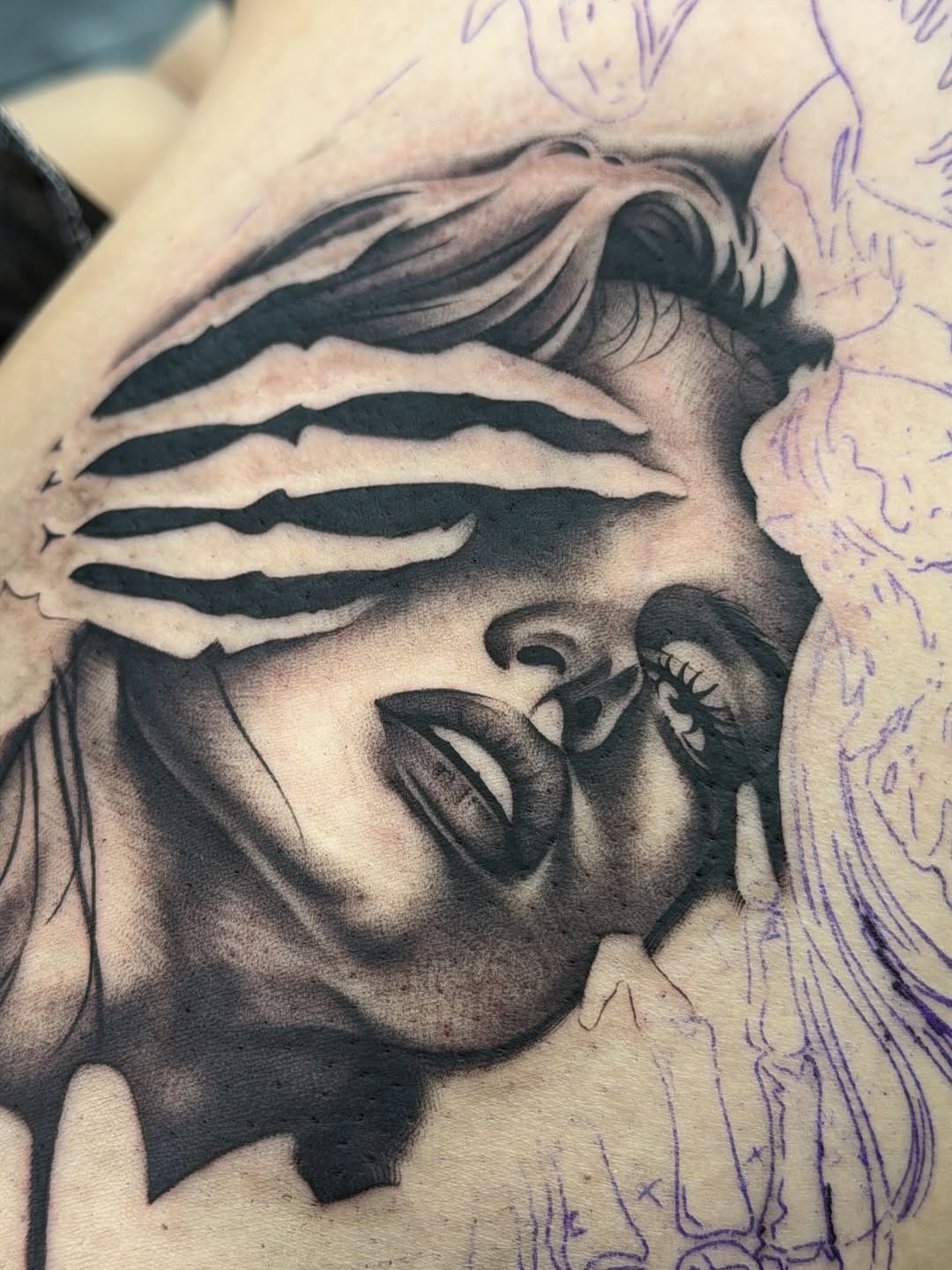 Crystal Mercedes Work in Progress Tattoos at Broadway Dept. Midtown Sacramento