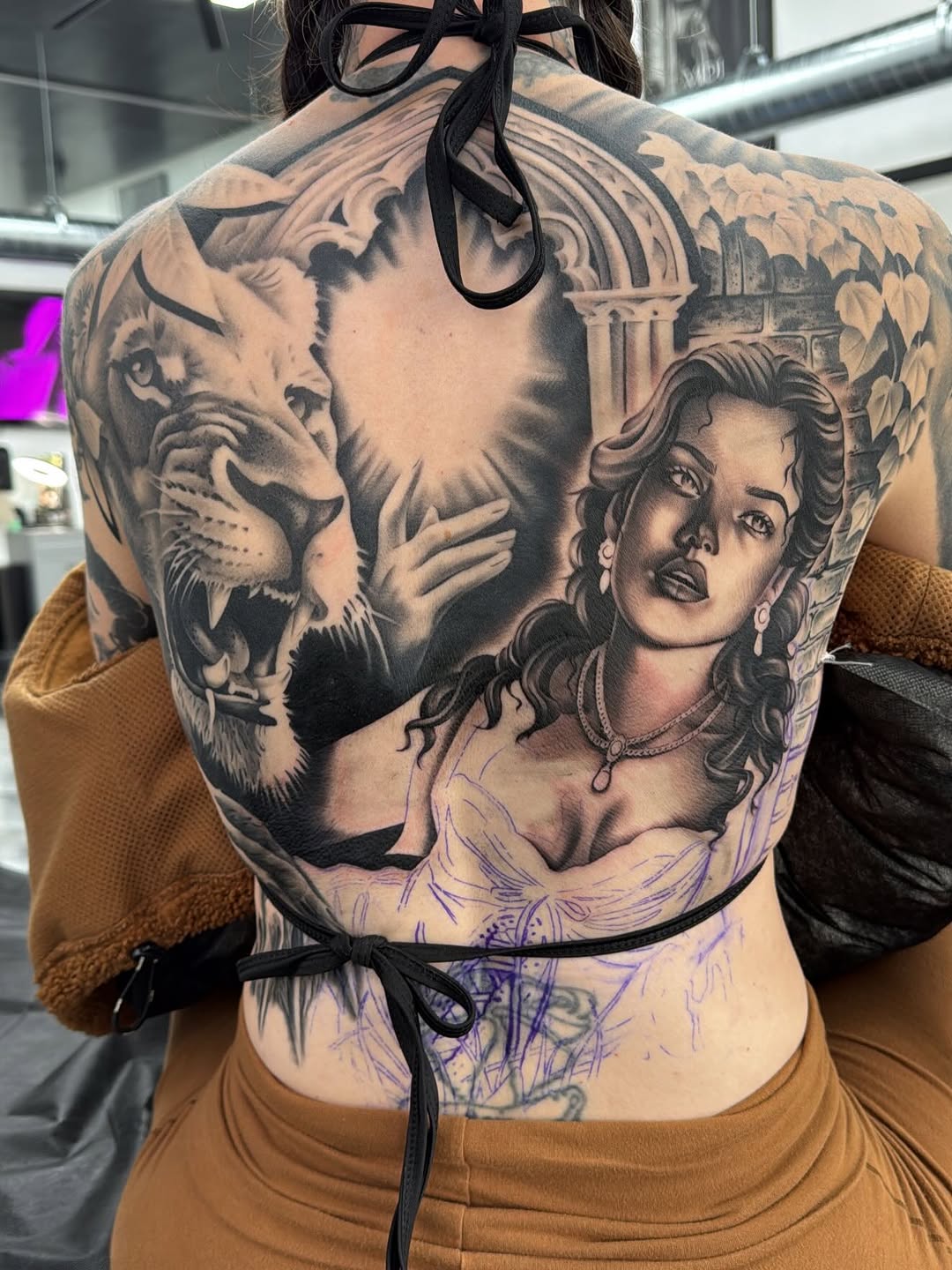 Tattoo design process by Crystal Mercedes at Broadway Dept. Midtown Sacramento