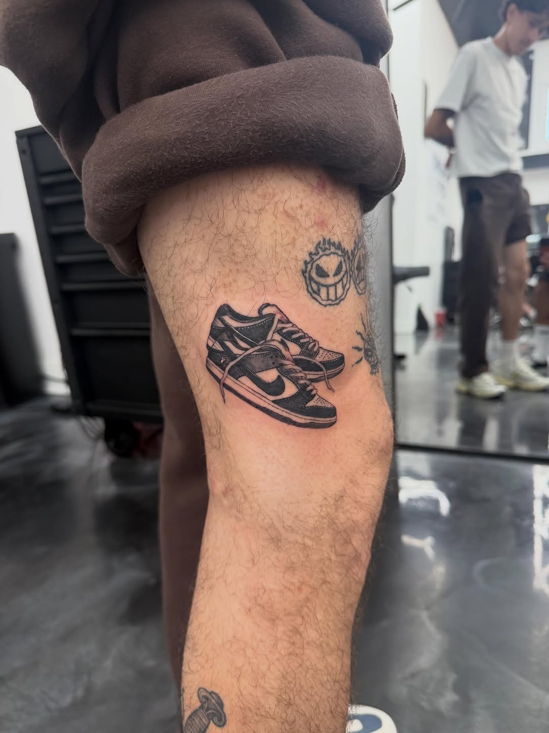 Skateboard Shoe Tattoos by David Maciel at Broadway Dept Sacramento