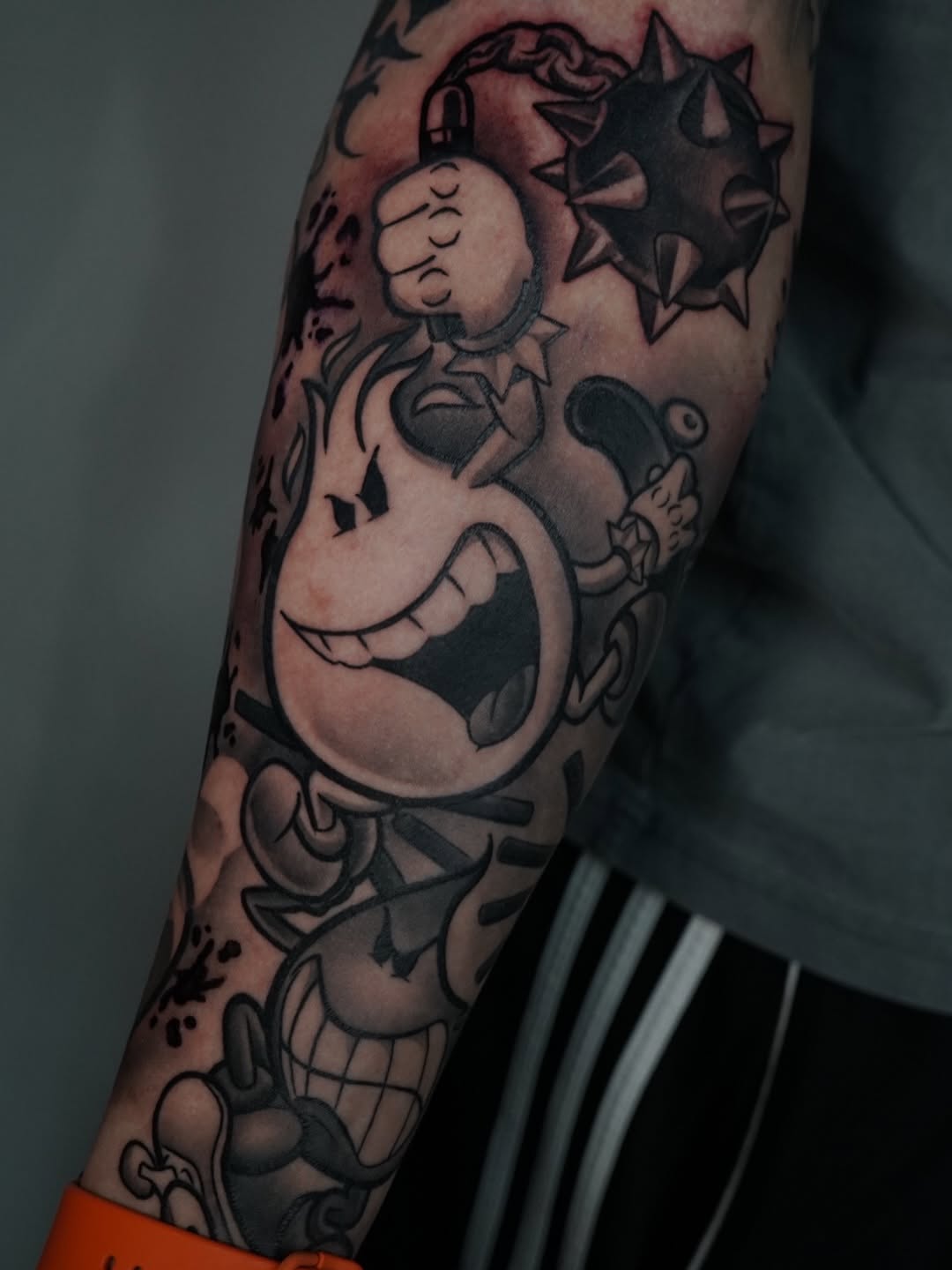 Healed tattoo work showcasing Broadway Dept quality at 2417 21st Street Sacramento