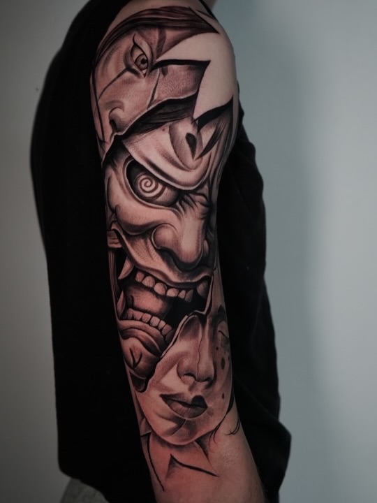 Fresh tattoo work by Broadway Dept. artist in Midtown Sacramento