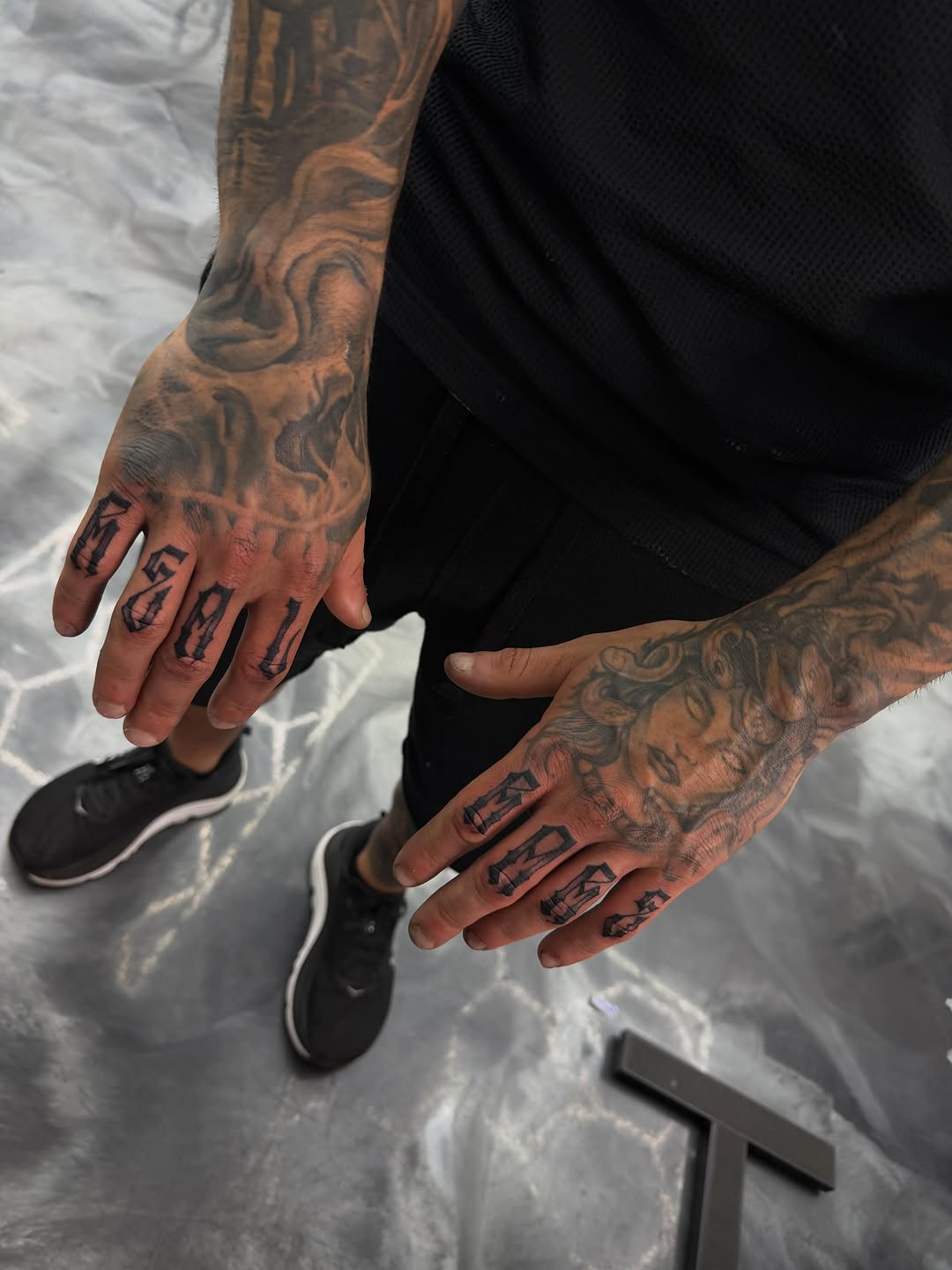 Custom tattoo work by David Maciel showcased at Broadway Dept. Midtown Sacramento.