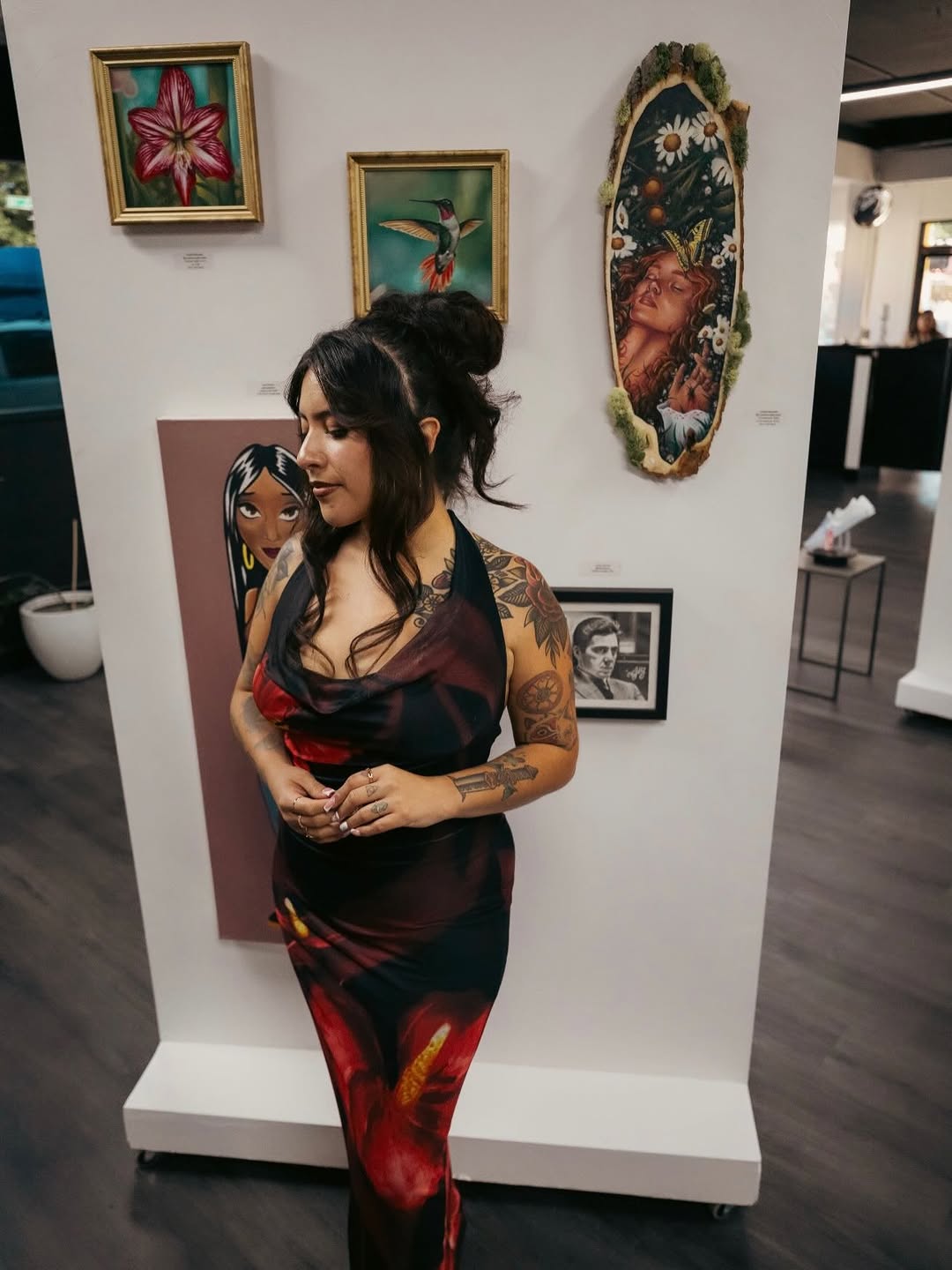 Crystal Mercedes Fine Line Tattoo Art at Broadway Dept Midtown Sacramento