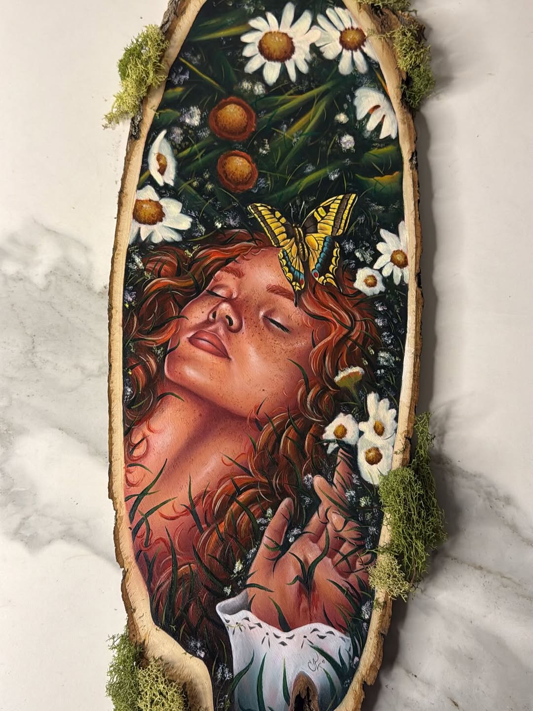 Custom fine line tattoo piece by Crystal Mercedes at Broadway Dept