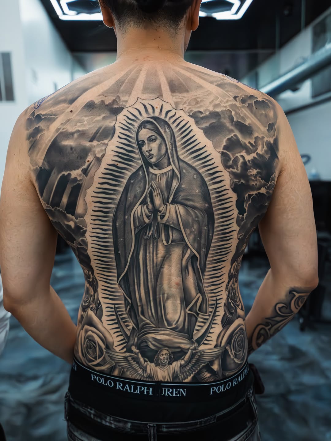 Professional master piece tattoo by Broadway Dept. owner on client