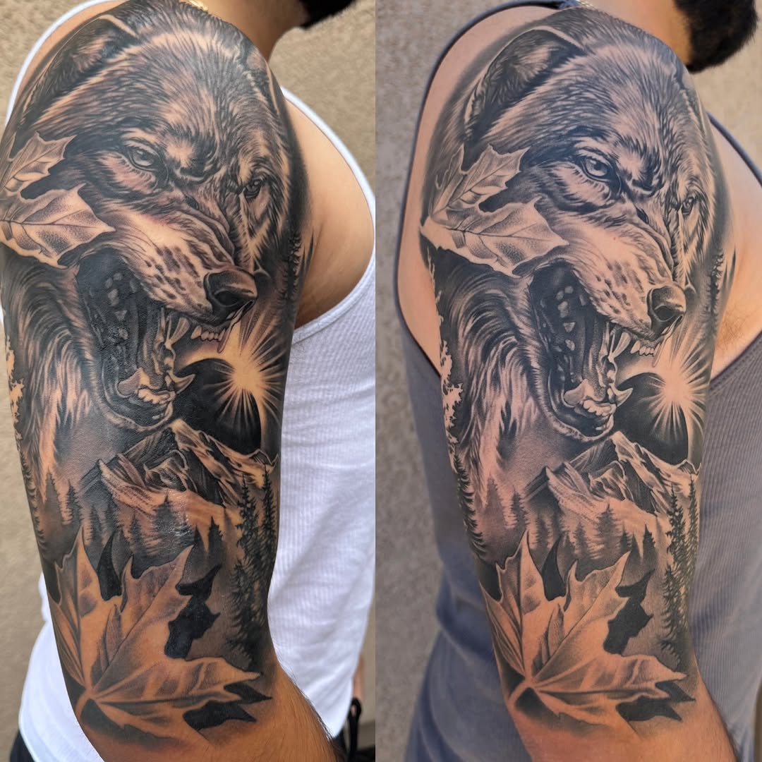 Fresh and healed tattoo design by Broadway Dept. artist at 2417 21st Street, Midtown Sacramento