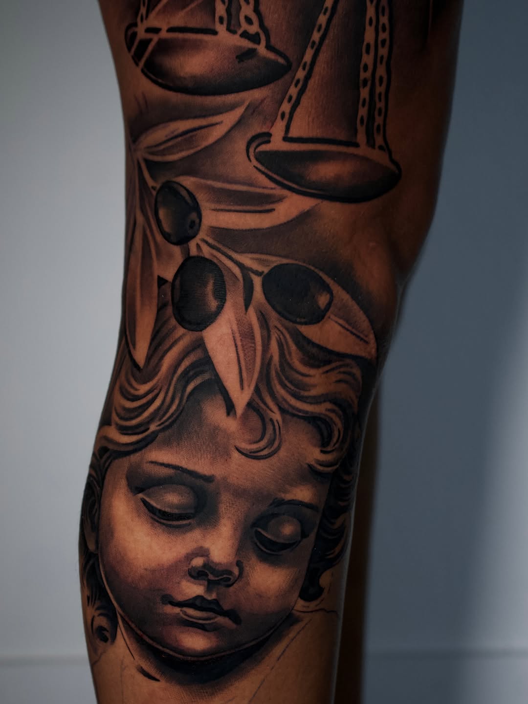 Detailed tattoo artwork by Broadway Dept. artists in Sacramento