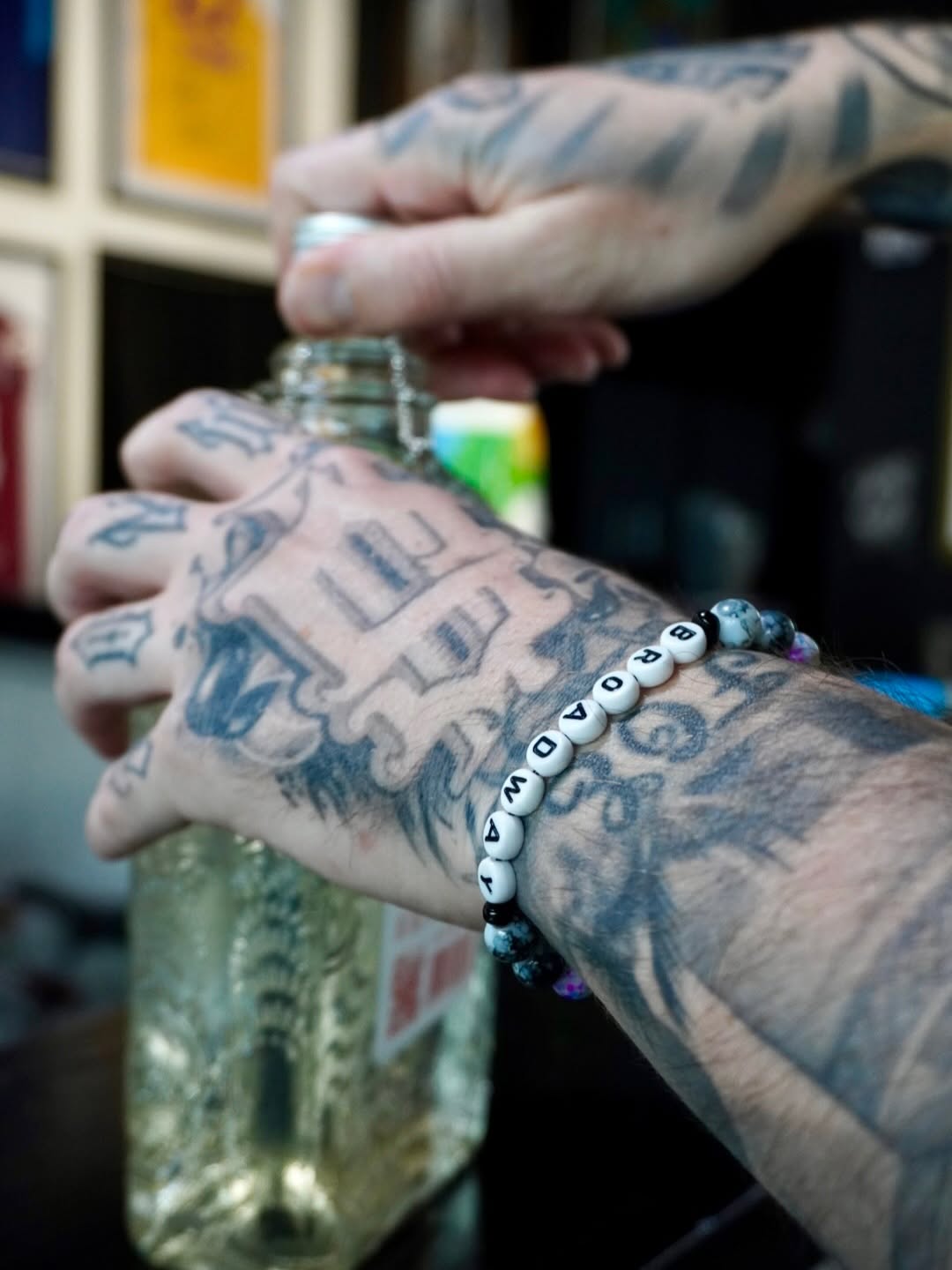 Tattoo piece displayed at Sacramento local art community event