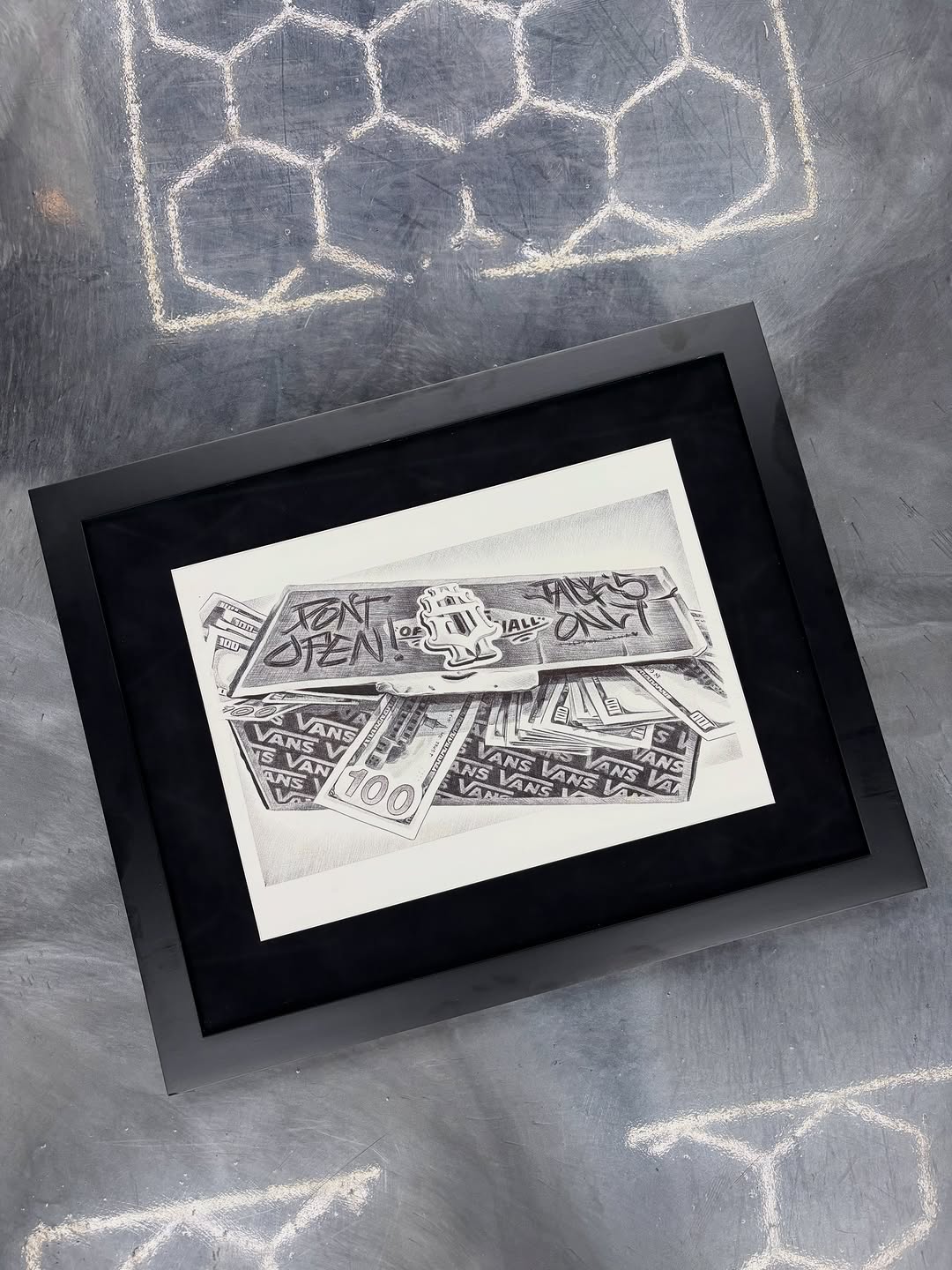 Close-up of tattoo design showcased at local Sacramento art exhibition