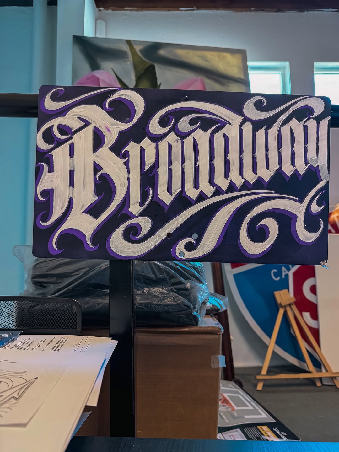 Custom tattoo design displayed at Broadway Dept on 21st Street Sacramento
