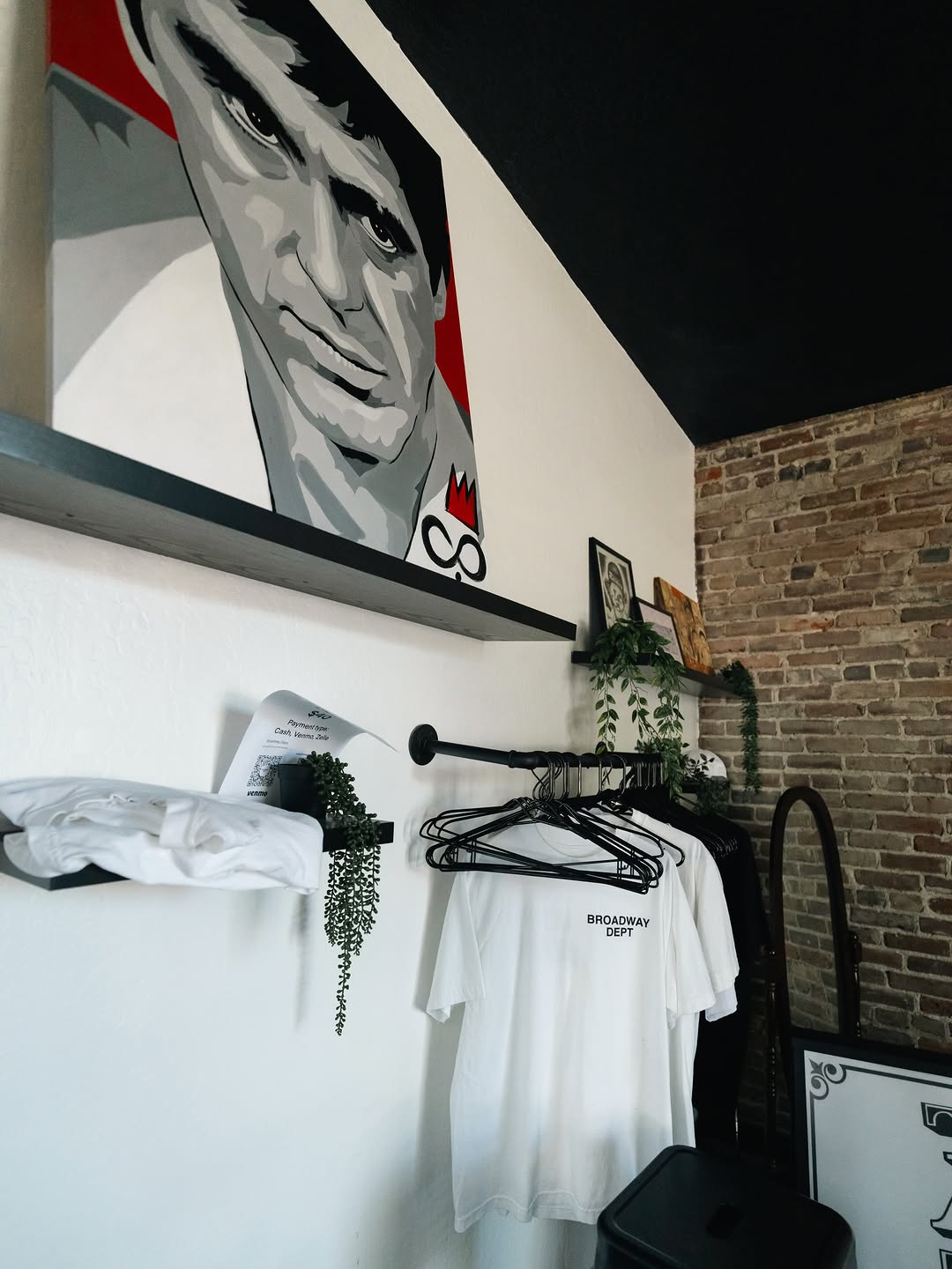 Tattoo artwork showcased at Broadway Dept tattoo shop in Midtown Sacramento