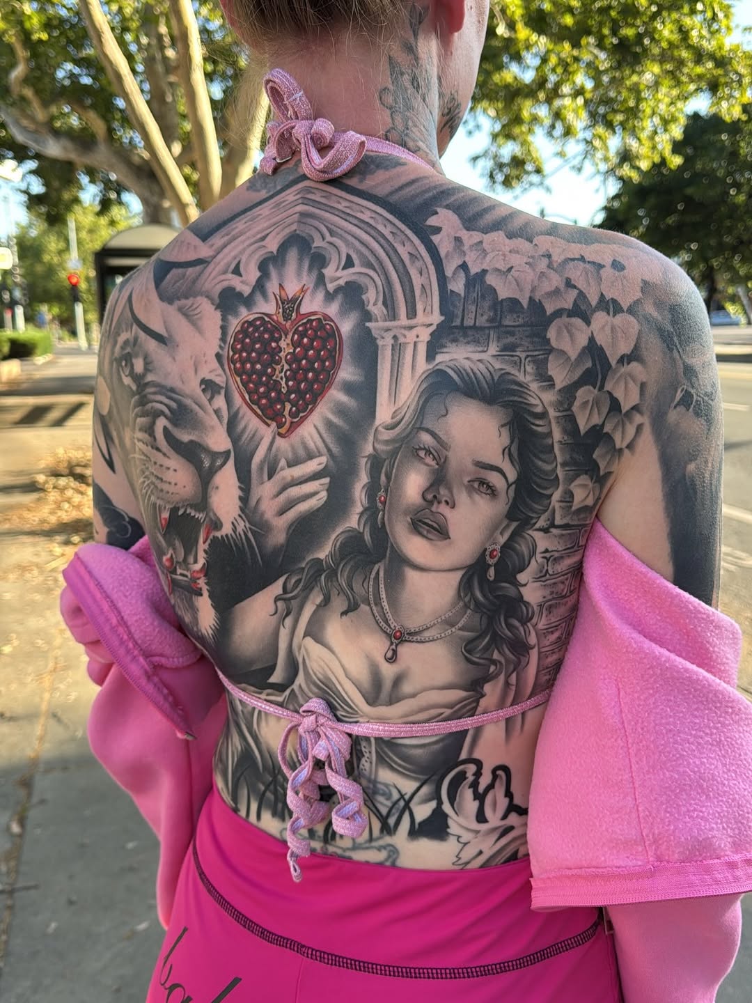 Custom tattoo by Crystal Mercedes at Broadway Dept. on 21st Street, Midtown Sacramento.