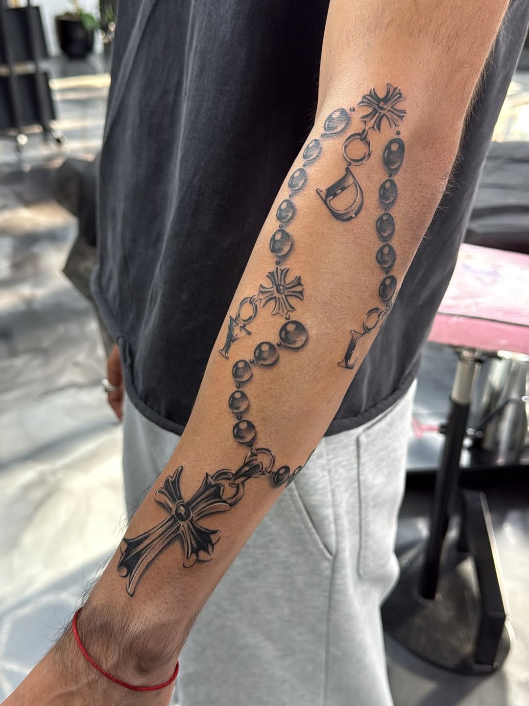 Custom tattoo by Crystal Mercedes at Broadway Dept. Sacramento tattoo artist.