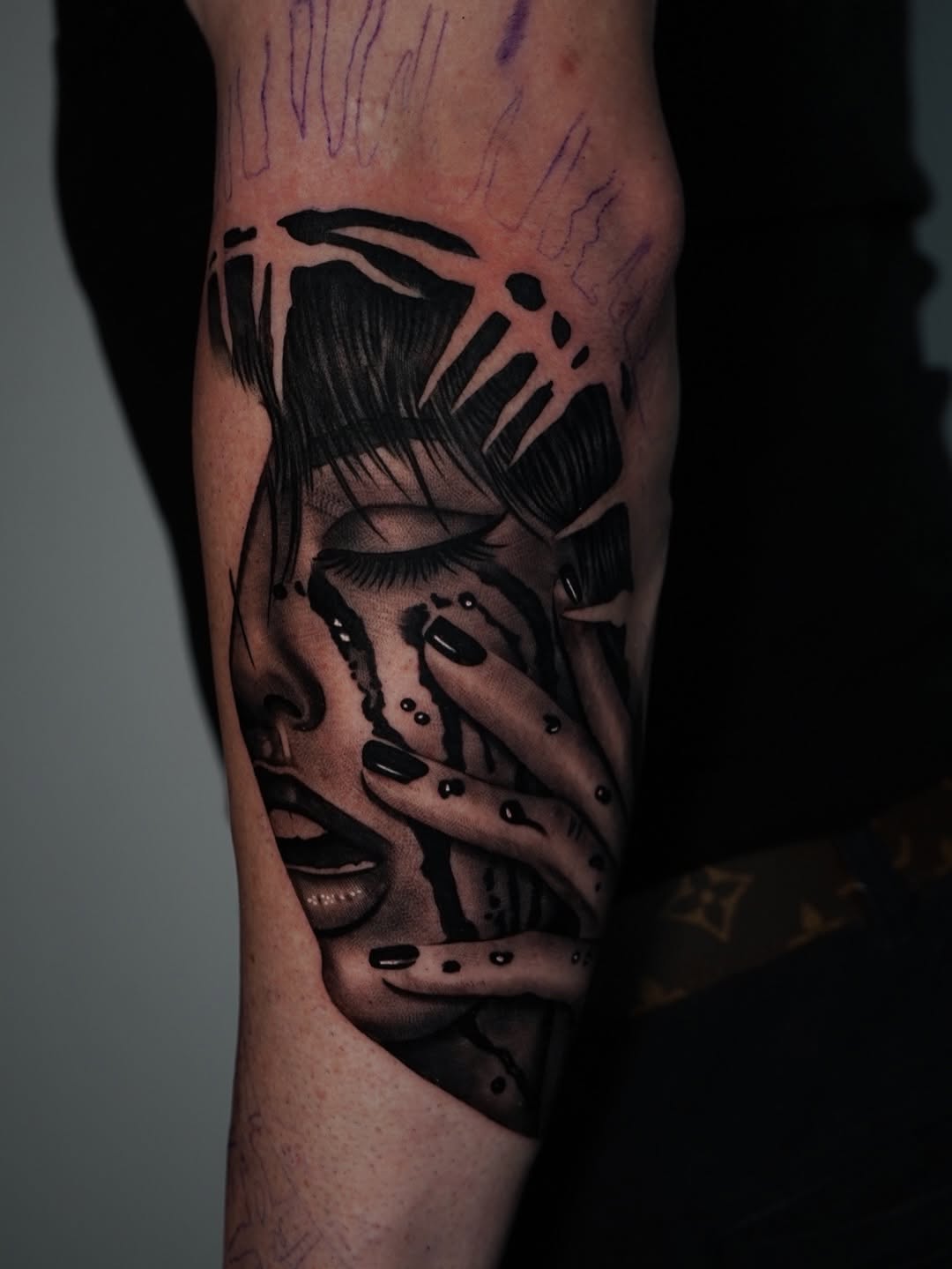Unique tattoo artwork by Broadway Dept. artist in Midtown Sacramento