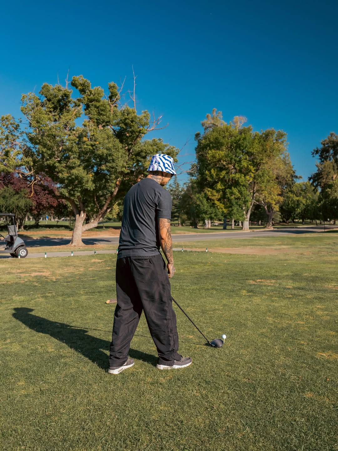 Golf lifestyle tattoo design created at Broadway Dept. Midtown Sacramento.