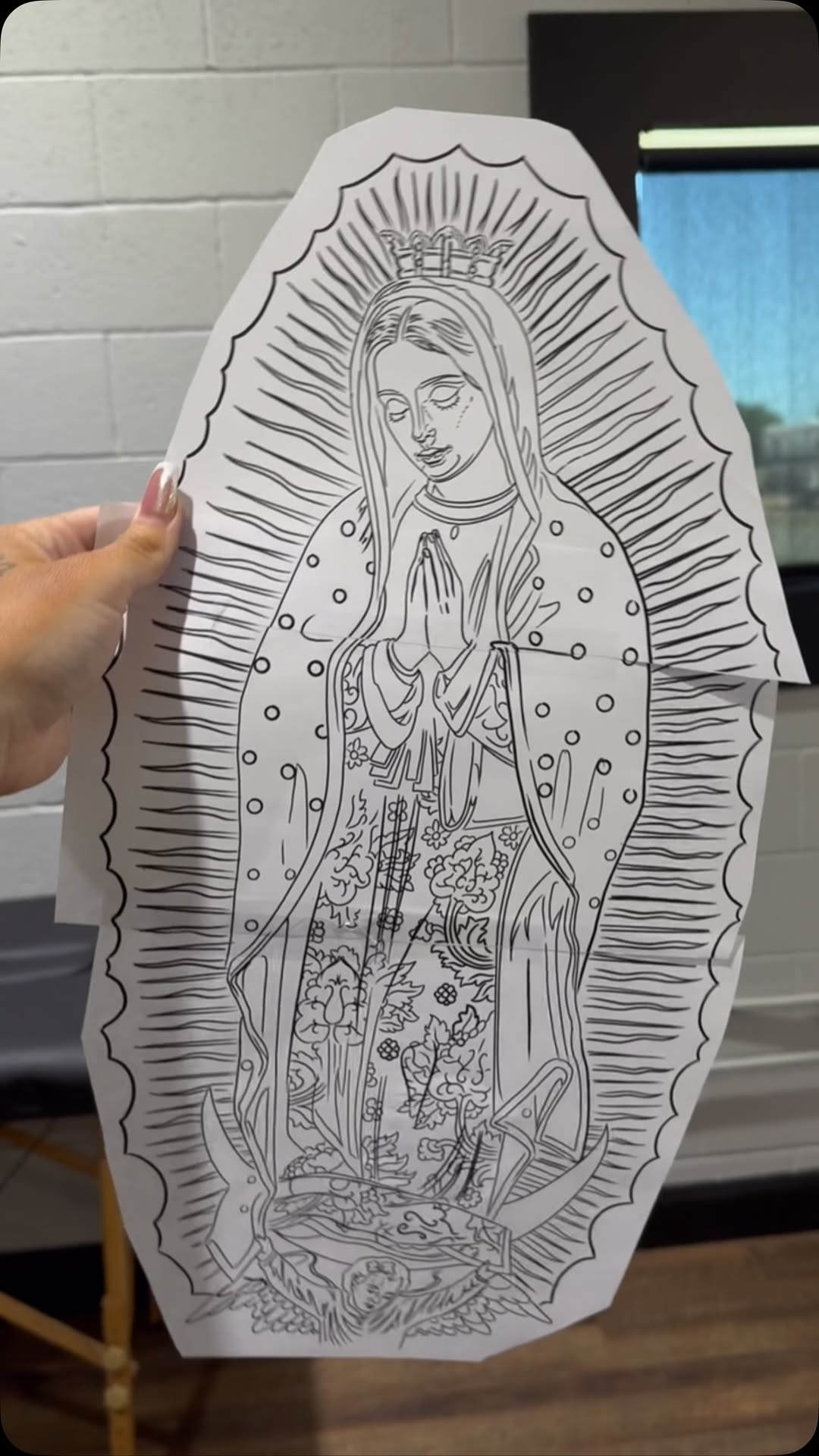 Our Lady of Grace Virgin Mary Tattoo by Bella Gomez at Midtown Sacramento