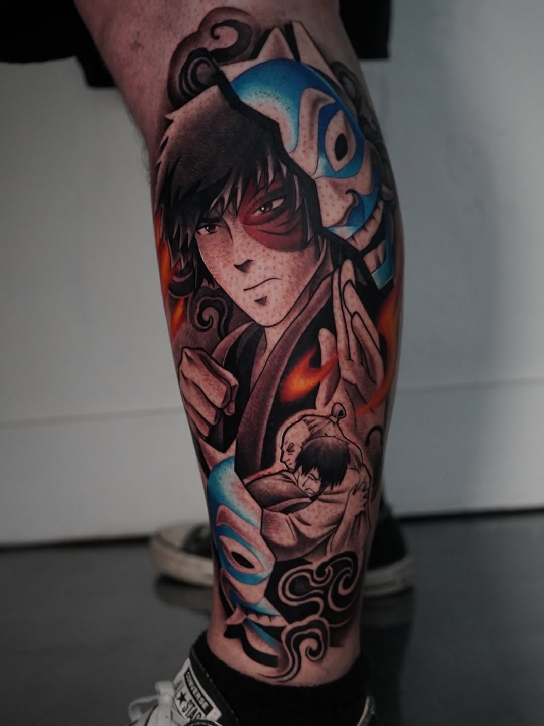 Anime tattoo work by Crystal Mercedes Sacramento