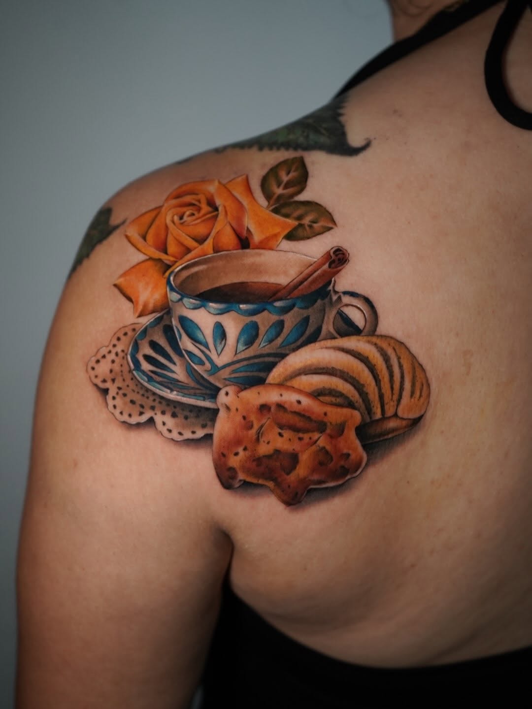 Anime-inspired tattoo by Crystal Mercedes in Sacramento