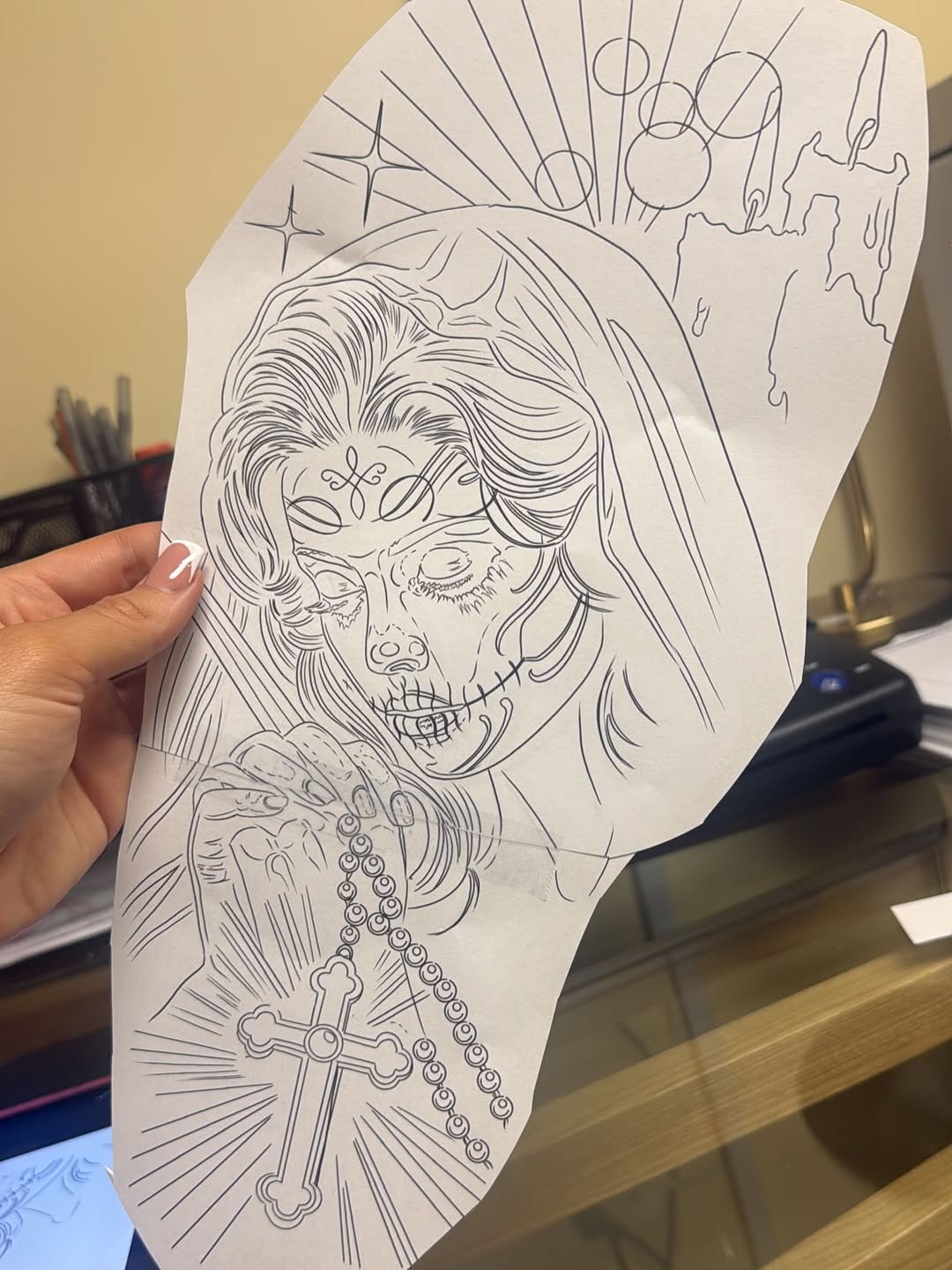 Custom tattoo application by Bella Gomez artist