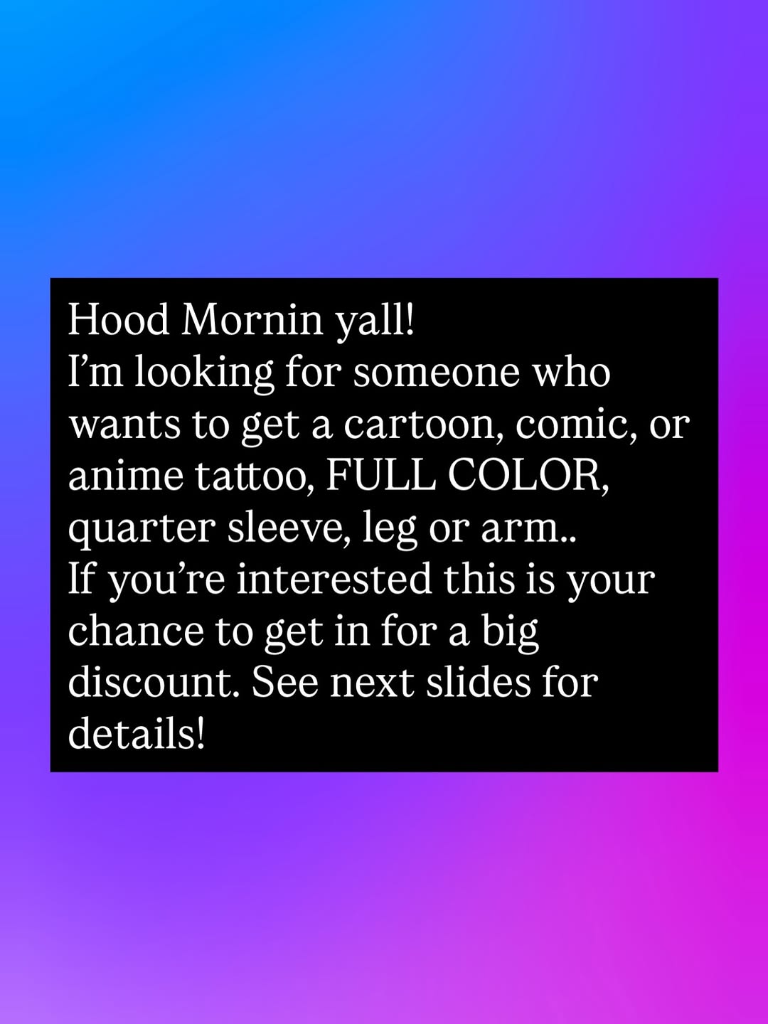 Eduardo Gomez Color Tattoo Designs at Broadway Dept. Midtown Sacramento