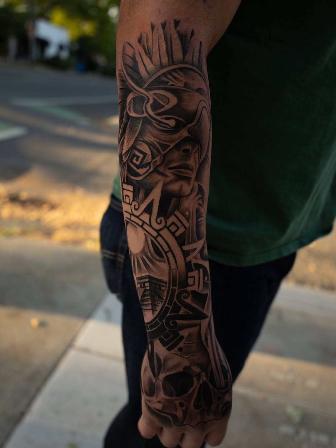 Finished first tattoo result from Broadway Dept. Midtown Sacramento, showcasing professional design and execution.