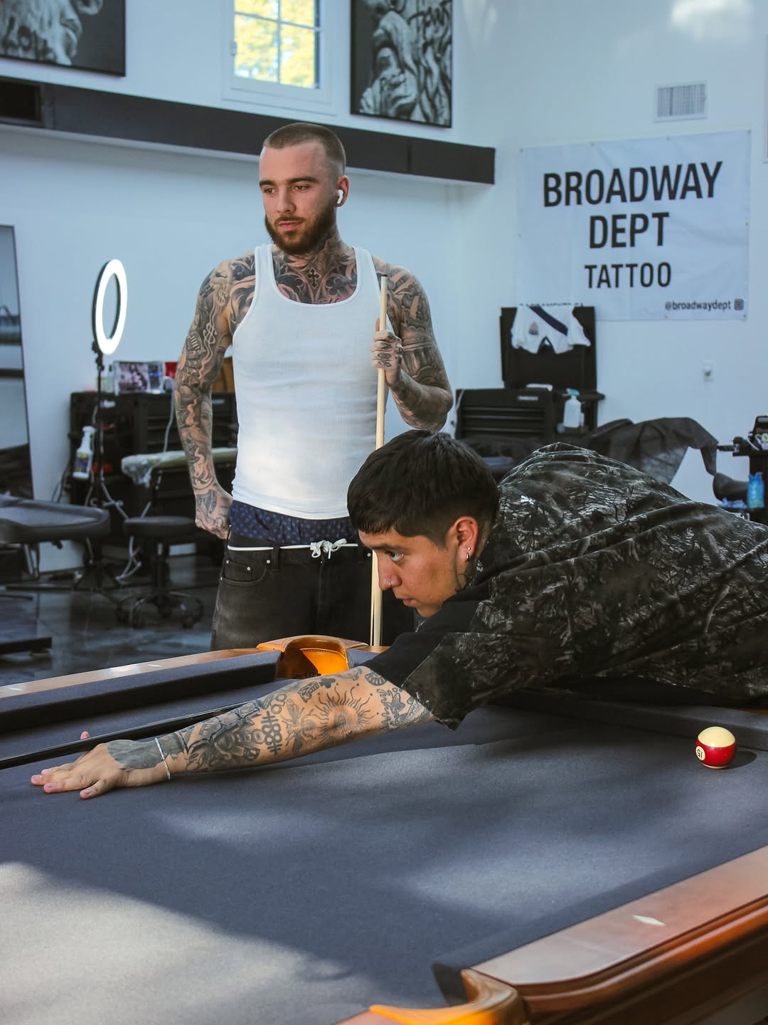 Professional tattoo work showcased at Broadway Dept on 21st Street