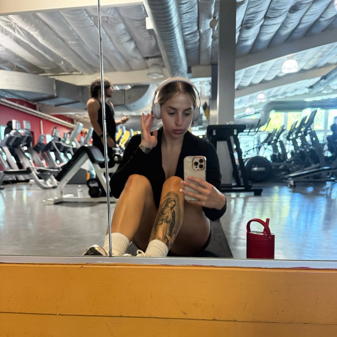 Behind-the-scenes moment with Bella Gomez during her week off from tattooing
