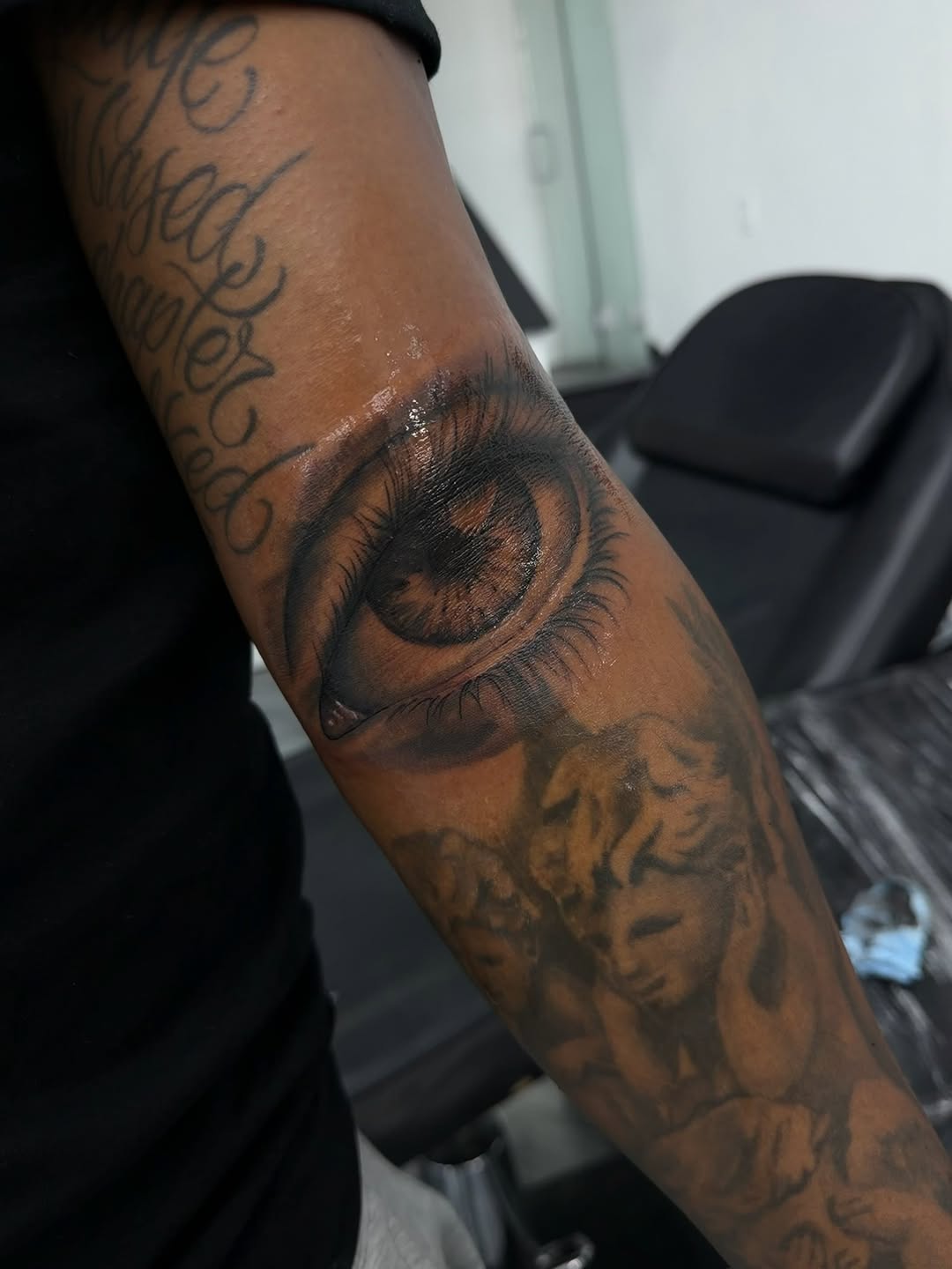 Tattoo piece by David Maciel at Broadway Dept. Sacramento