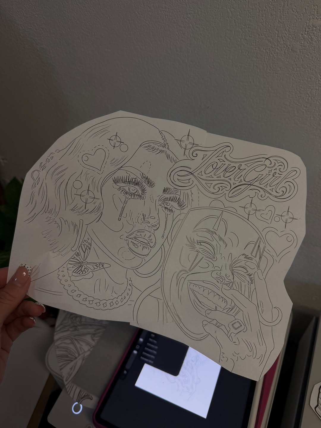 Custom tattoo work by Bella Gomez at Broadway Dept Sacramento
