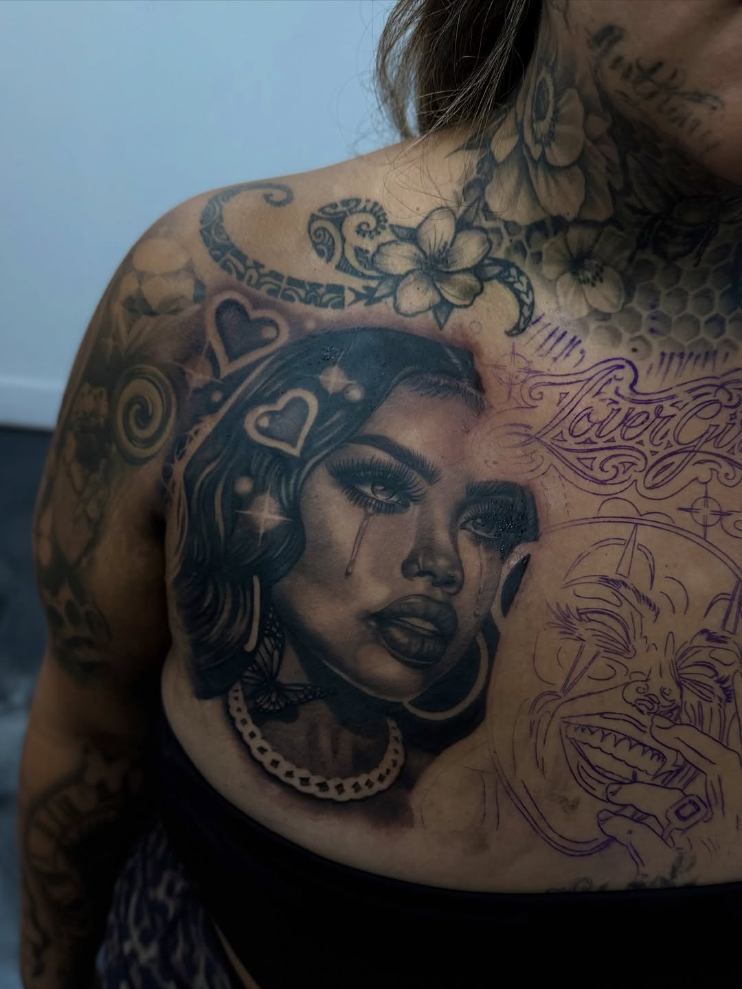 Bella Gomez tattoo artistry at Broadway Dept Sacramento