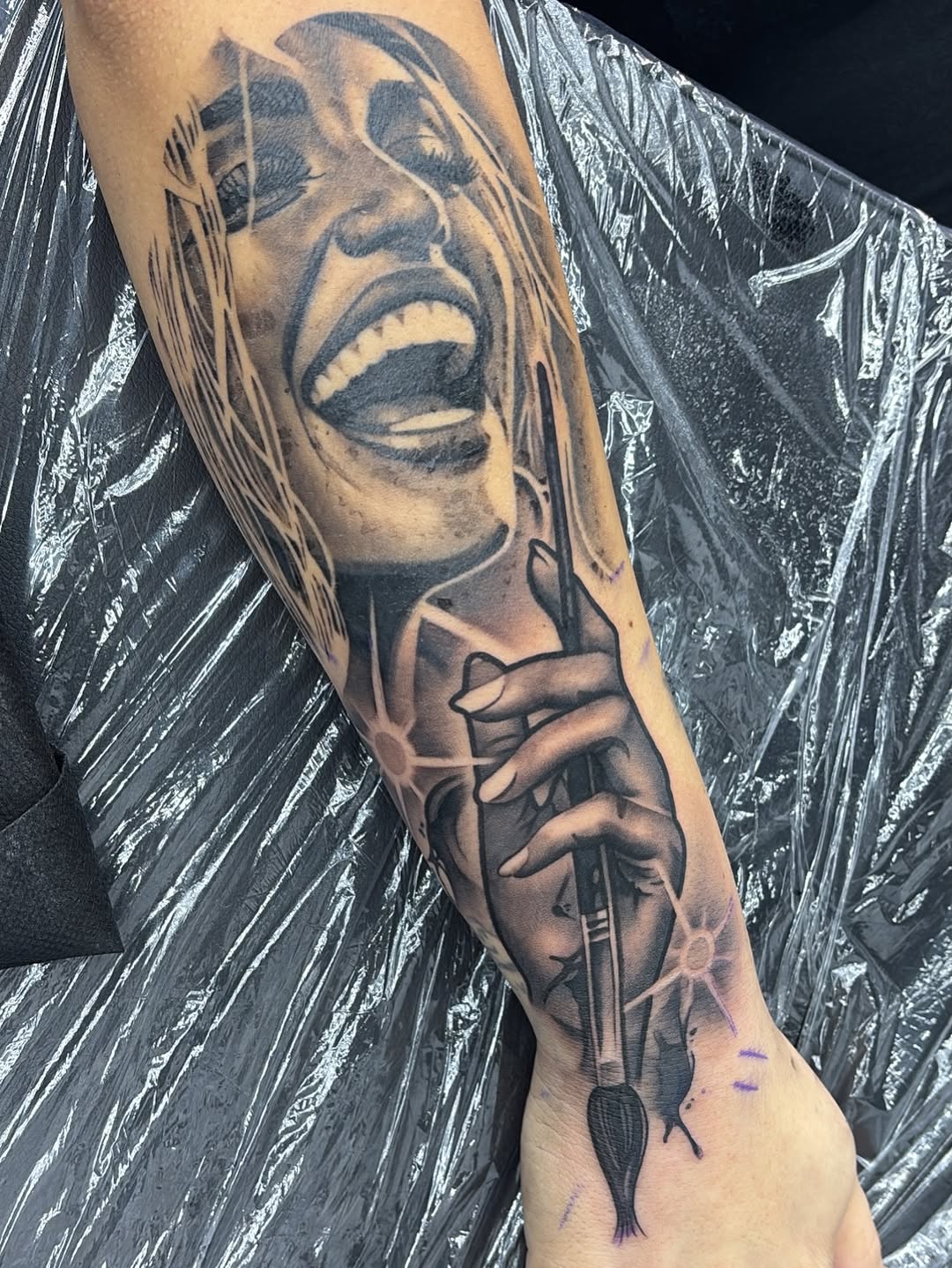 Professional tattoo design example from Broadway Dept. on 21st Street Sacramento