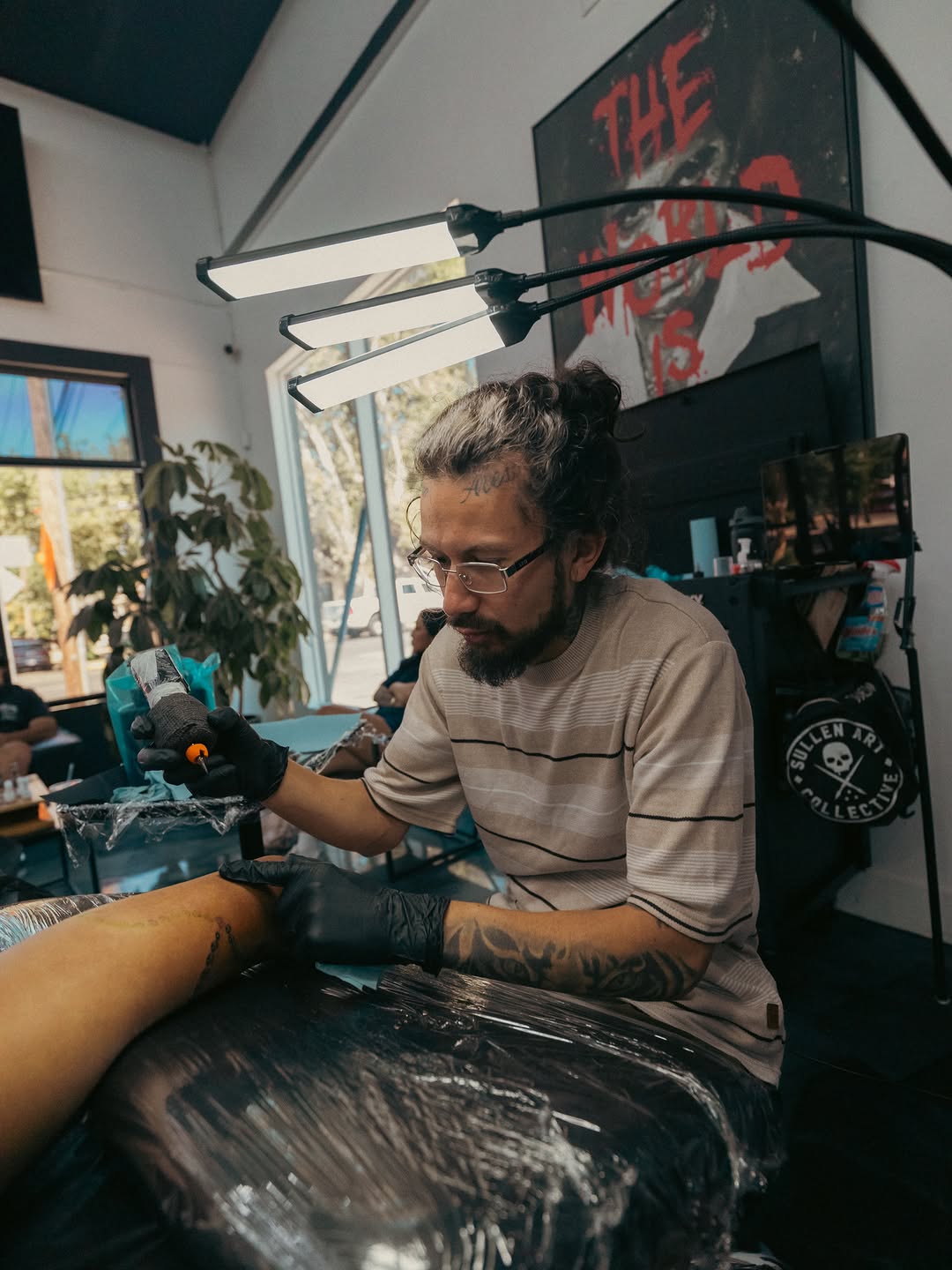Professional tattoo equipment and setup at Broadway Dept on 21st Street