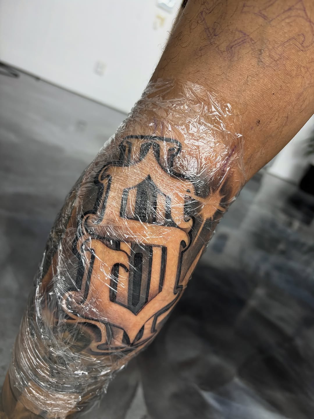 Detailed tattoo design completed at Broadway Dept. Midtown Sacramento location.