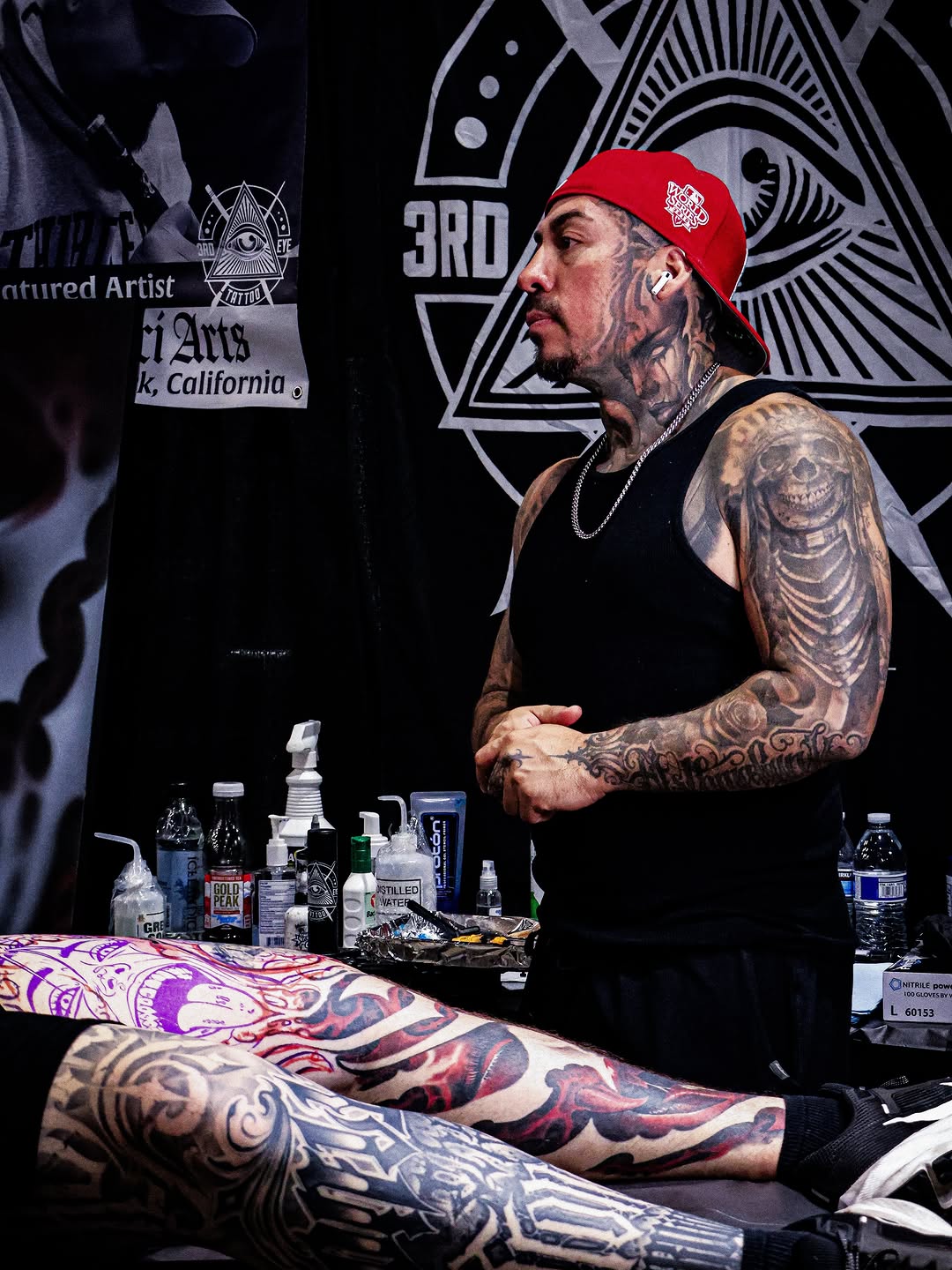 Tattoo artist portfolio piece at Forty Mile Tattoo Convention.