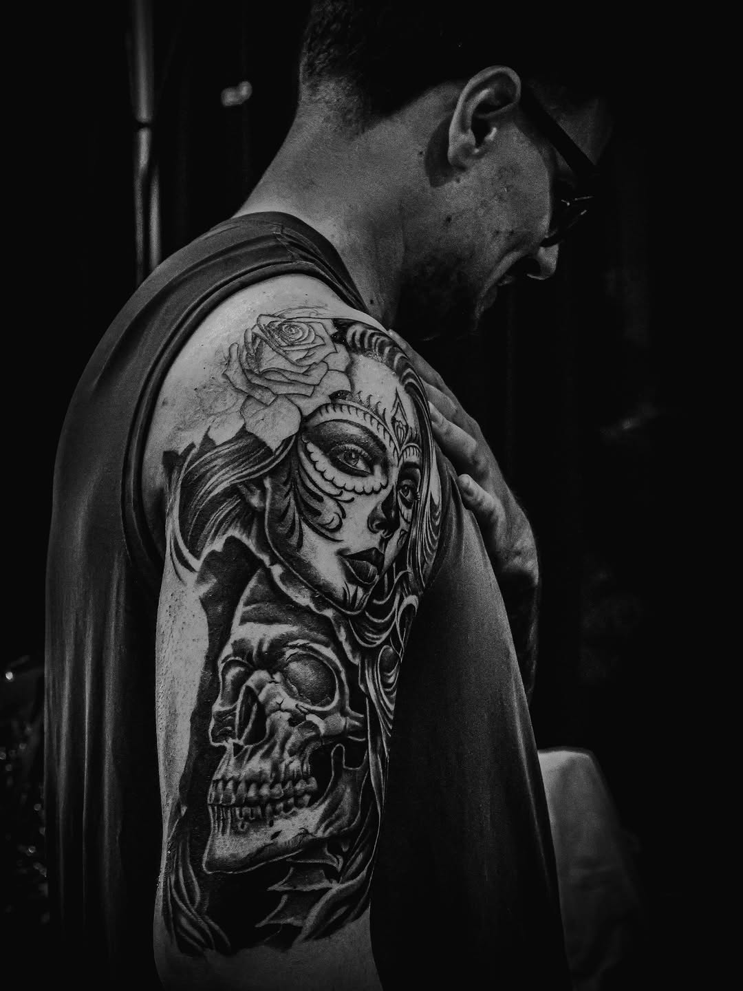 Tattoo artist work from Broadway Dept. at convention showcase.