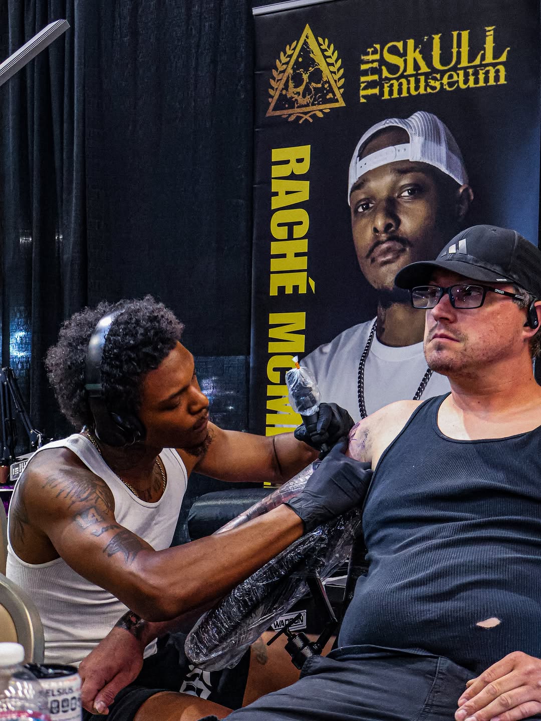 Custom tattoo design featured at Forty Mile Tattoo Convention.